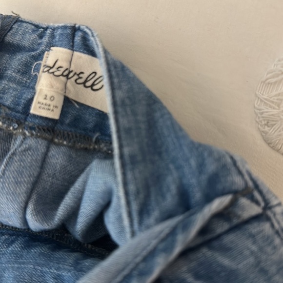 Madewell Denim chambray Apron Bow-Back Jumpsuit size 10 - Picture 6 of 6